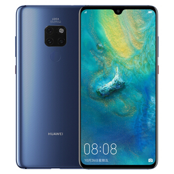 华为 HUAWEI Mate 20宝石蓝全网通版双4G手...